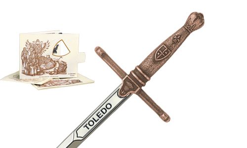 Miniature Toledo Sword (Bronze) by Marto of Toledo Spain 5213.3