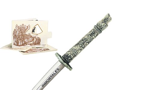 Miniature "Highlander" Dragon Samurai Katana Sword (Silver) by Marto of Toledo Spain 5214.2