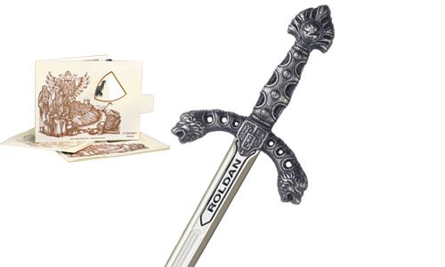 Miniature Roldan Sword (Silver) by Marto of Toledo Spain 5221.2