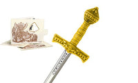 Miniature Crusader Sword (Gold) by Marto of Toledo Spain 5222.1