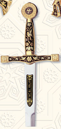 Miniature Damascene Excalibur Sword Letter Opener by Marto of Toledo Spain 5501-2 890002.2
