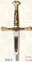 Miniature Damascene Carlos V Sword Letter Opener by Marto of Toledo Spain 55022