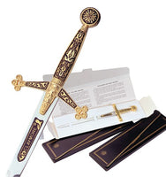 Miniature Damascene Claymore Sword Letter Opener by Marto of Toledo Spain 5504-3 890005.3