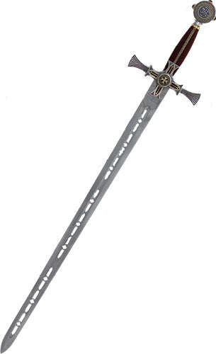 Damascened Templar Knight Sword by Marto of Toledo Spain 597