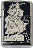 Damascene Zippo Lighter by Marto of Toledo Spain (Knight) 940002