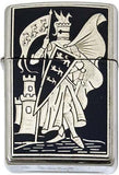 Damascene Zippo Lighter by Marto of Toledo Spain (Pennant) 940004