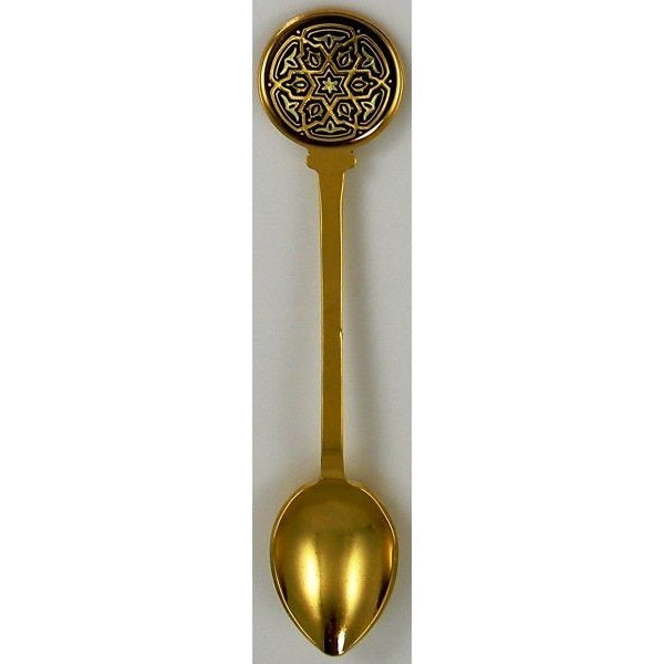 Damascene Gold Star of David Decorative Collector Spoon by Midas of Toledo Spain style 8580 8580