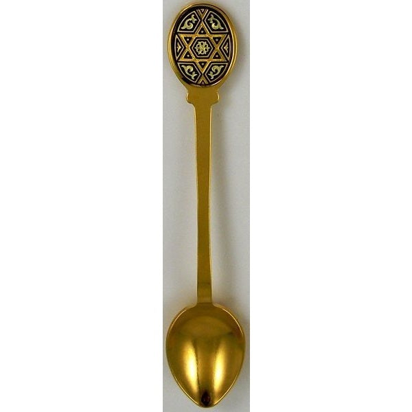 Damascene Gold Star of David Decorative Collector Spoon by Midas of Toledo Spain style 8583 8583