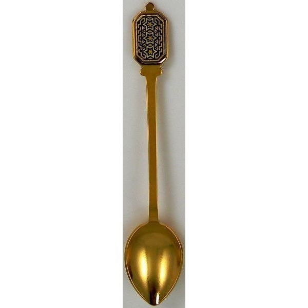 Damascene Gold Star of David Decorative Collector Spoon by Midas of Toledo Spain style 8584 8584