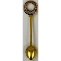 Damascene Gold Star of David Decorative Collector Spoon by Midas of Toledo Spain style 8585 8585