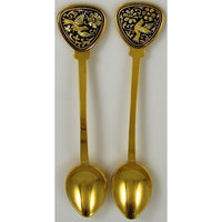 Damascene Gold Bird Decorative Collector Spoon by Midas of Toledo Spain style 8586 8586