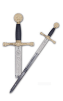 Excalibur Gold Short Sword by Marto of Toledo Spain 8640