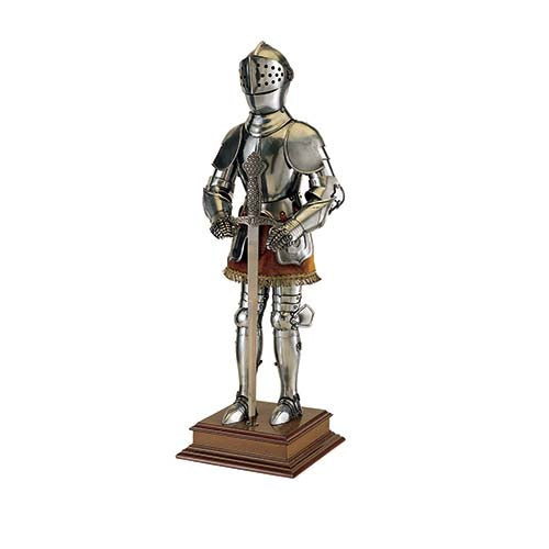 Miniature 16th Century Spanish Suit of Armor with Sword by Marto of Toledo Spain 911