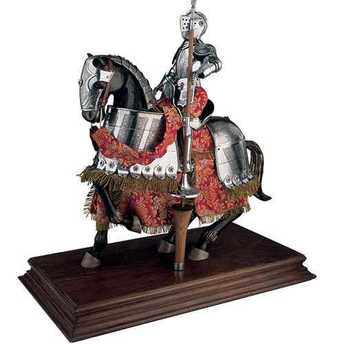 Mounted Spanish Knight of the 16th Century in Suit of Armor by Marto of Toledo Spain 913