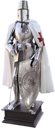 Templar Knight Suit of Armor by Marto of Toledo Spain (Templar Seal) 945.1