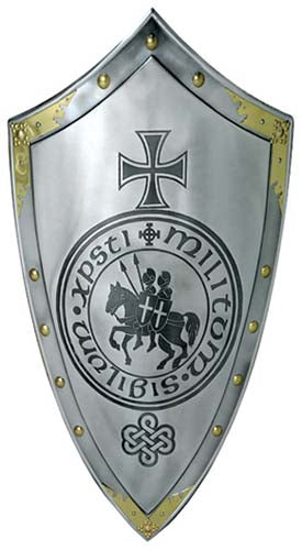 Templar Knight Cross/Seal Shield by Marto of Toledo Spain 965.1