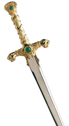 Miniature Sword of Conan the Barbarian (Gold) by Marto of Toledo Spain - Official Licensed Reproduction 050