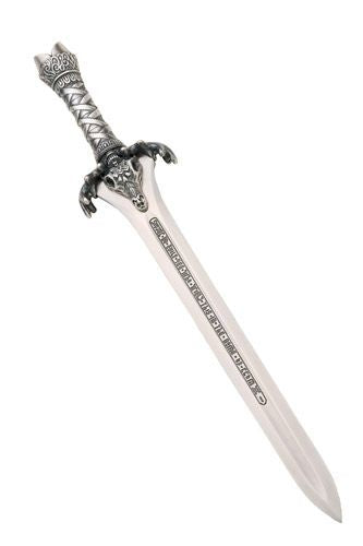 Conan Father Sword Letter Opener by Marto of Toledo Spain (Silver) - Official Licensed Reproduction 200