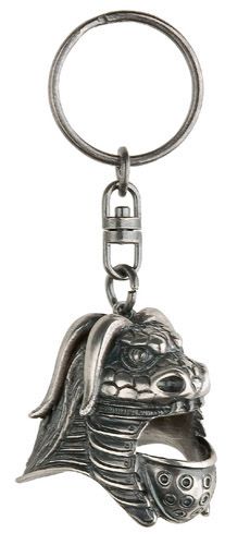 Conan the Barbarian: Miniature Warrior Helmet Keyring by Marto of Toledo Spain (Silver) - Official Licensed Reproduction 305