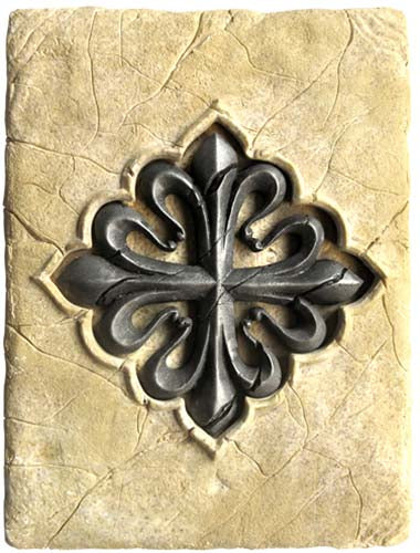 Tile with Templar Calatrava Cross by Marto of Toledo Spain 004
