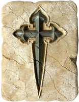 Tile with Templar Cross of Santiago by Marto of Toledo Spain 005