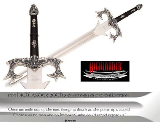 Discontinued - LIMITED EDITION - Highlander 20th Anniversary Kronos Sw ...