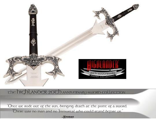 Discontinued - LIMITED EDITION - Highlander 20th Anniversary Kronos Sword by Marto of Toledo Spain - Official Licensed Reproduction 553