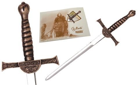 Miniature Connor MacLeod Highlander Sword Bronze by Marto of Toledo Spain HI300.2