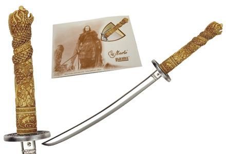 Miniature Highlander Connor Katana Silver by Marto of Toledo Spain 1302.1