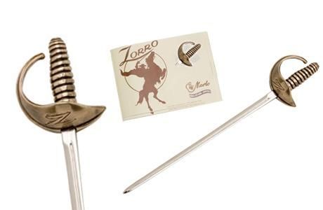 Miniature Zorro William Sword Bronze by Marto of Toledo Spain 1308.3