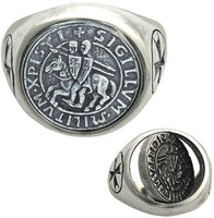 Templar Knight Seal Ring by Marto of Toledo Spain (Size 23) 002