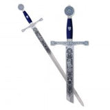 Excalibur Sword Silver - Deep Etching - MADE752.1